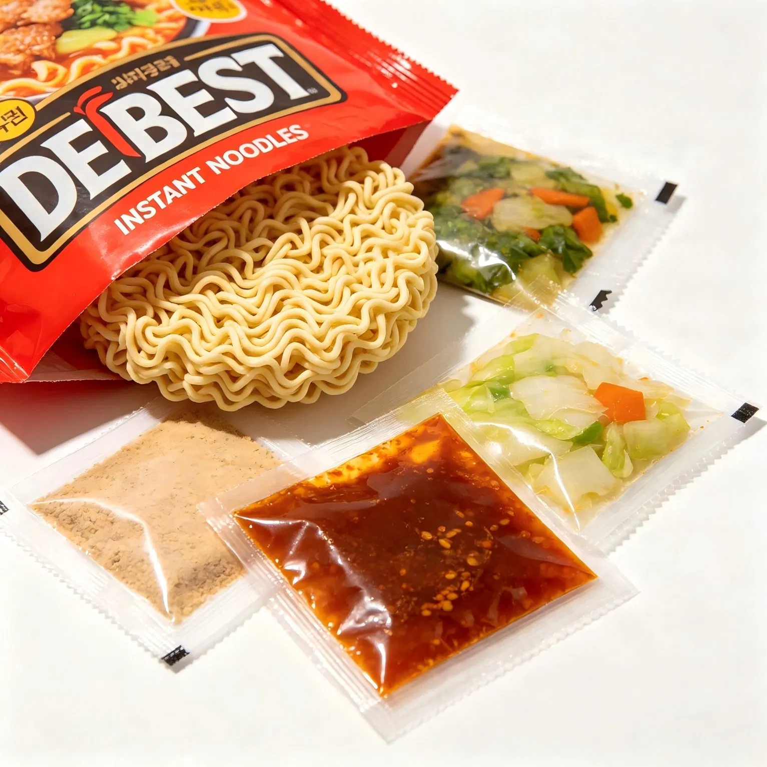 OEM Gluten Free Instant Ramen Noodle Bag Cup Custom Seasoning Wholesale