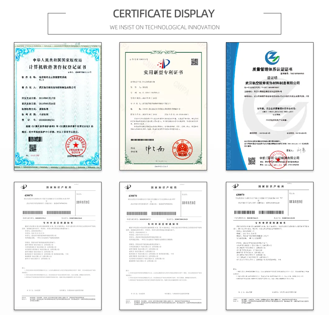 Certificates