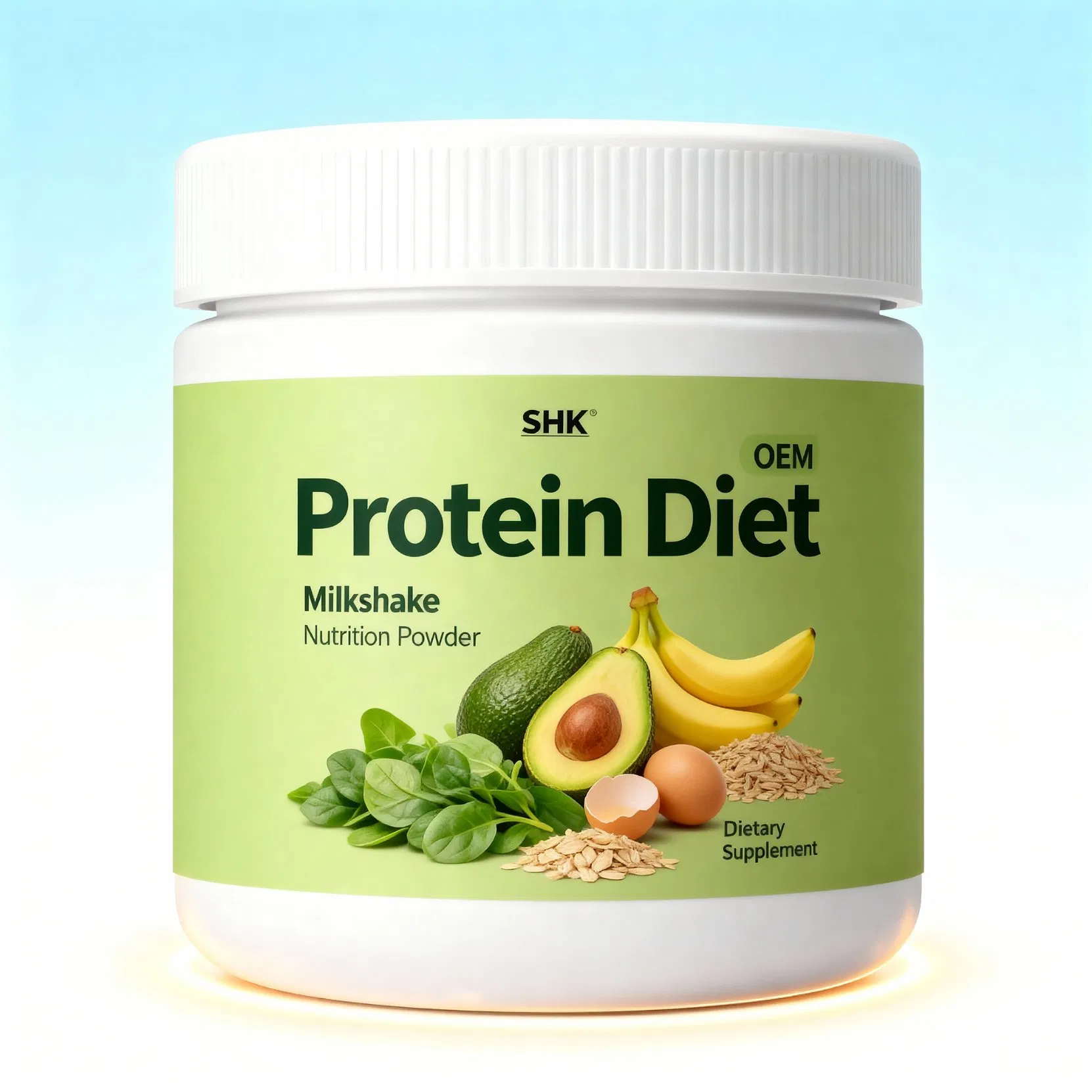Batido de reemplazo de comida de proteína de nutrición de marca privada