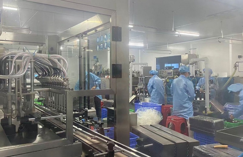 Proceso de Llenado - Línea de envasado Ionize Health