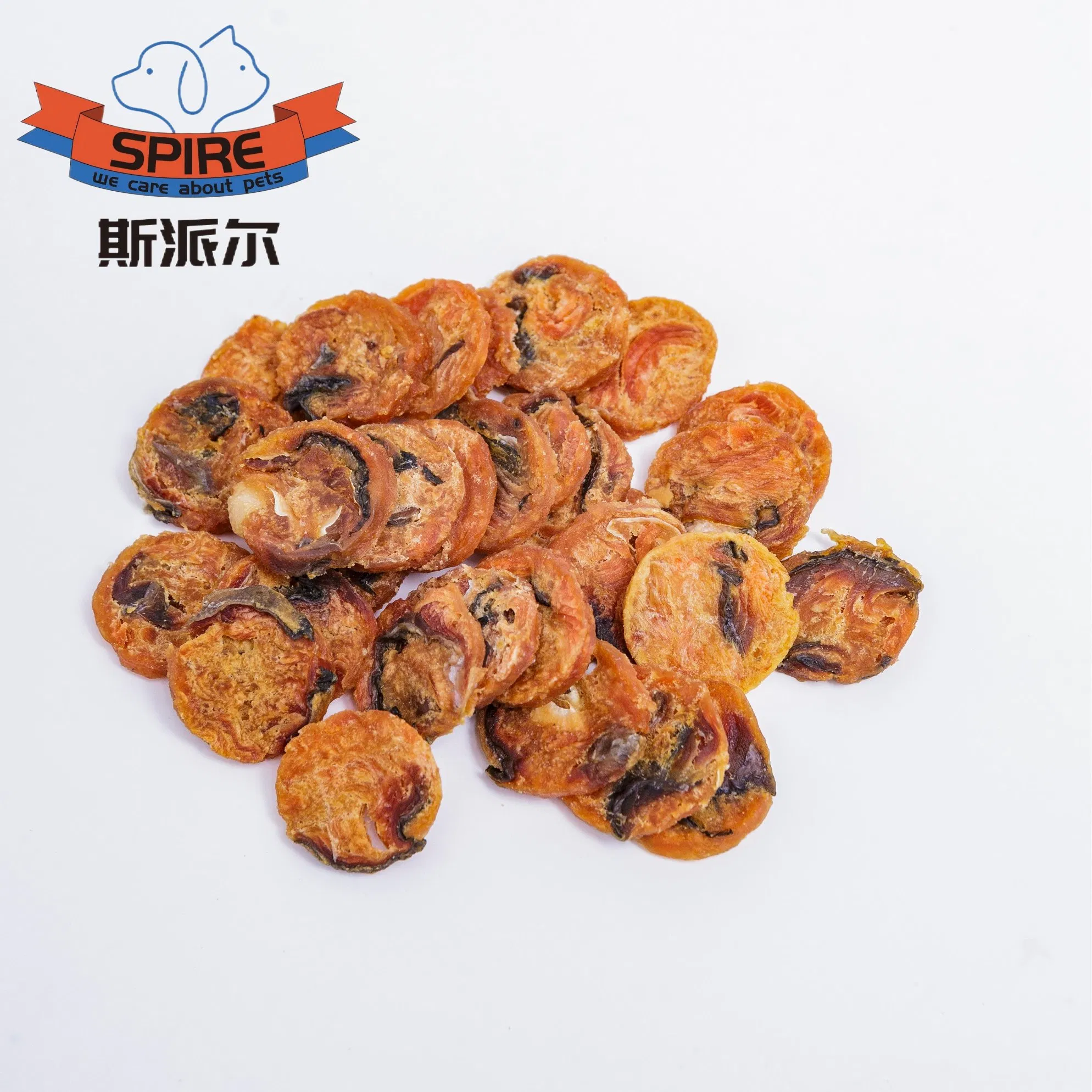 Chips de salmón al horno crujientes para perros, snack para entrenamiento y recompensa