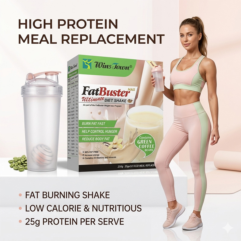 Batido de Reemplazo de Comida para Adelgazar en Polvo de Alta Proteína y Quema de Grasas