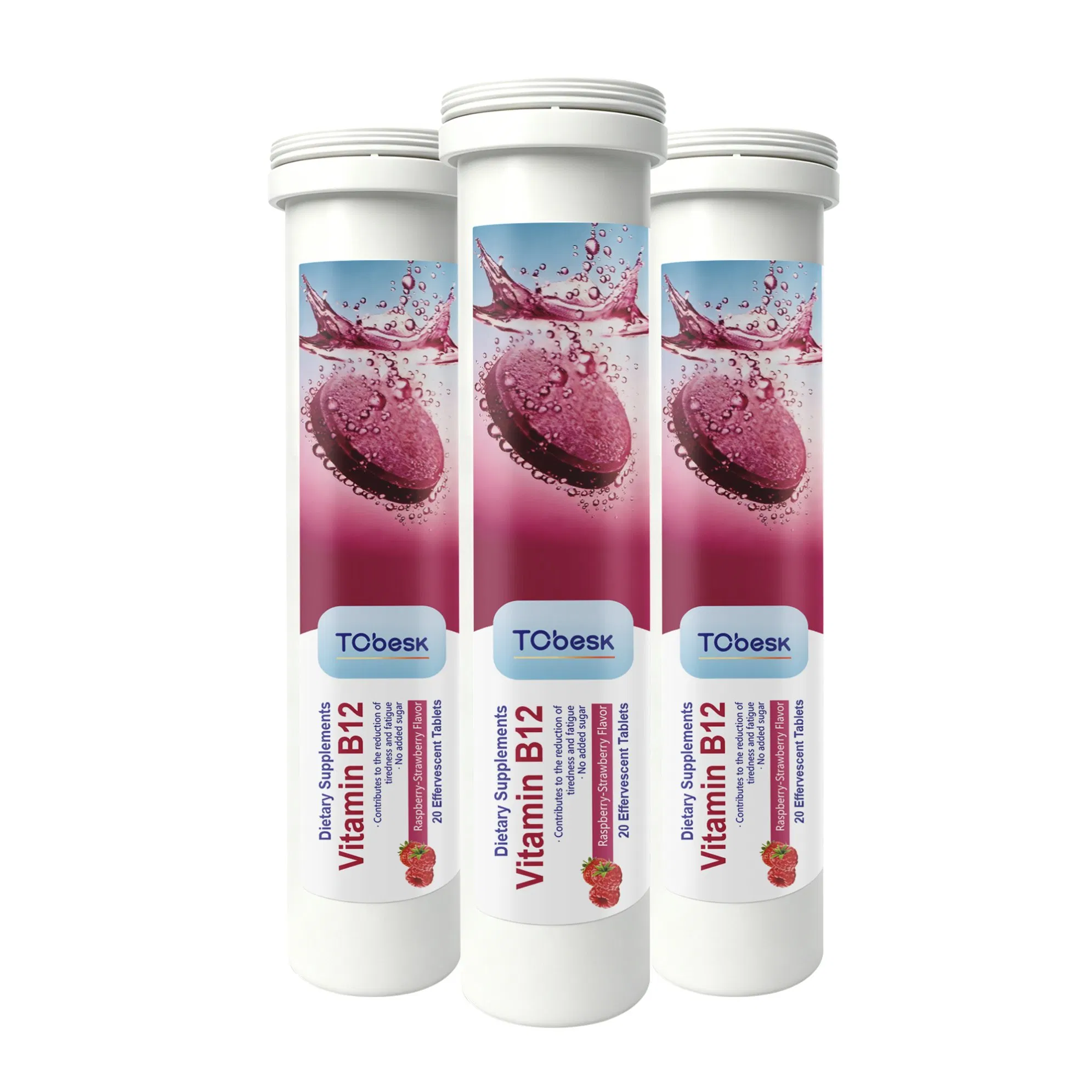 Suplemento Tcbesk Reduce el Cansancio y la Fatiga Vitamina B12 Tabletas Efervescentes