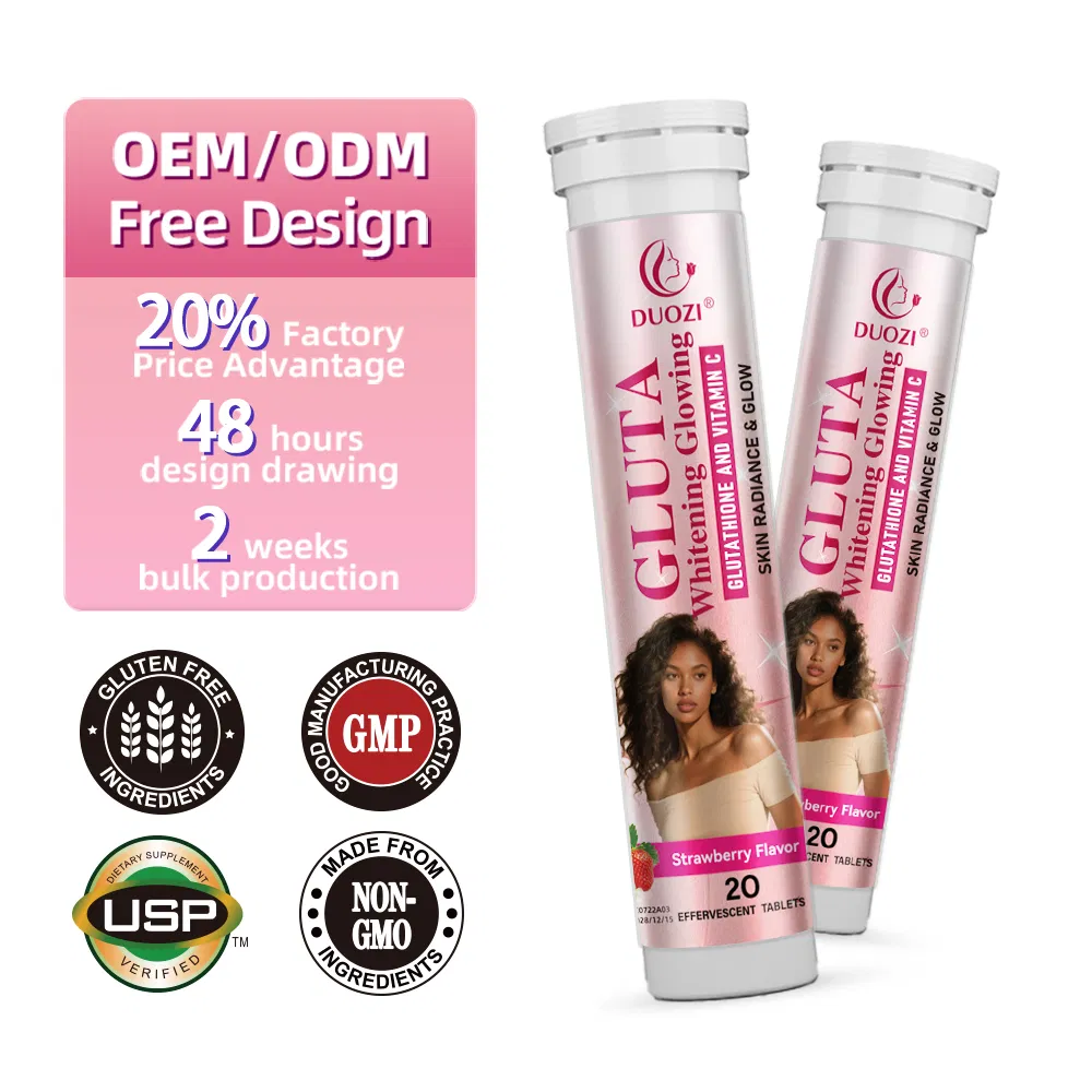 Tabletas de Gluta Blanqueadoras para Belleza y Radiancia Efervescente