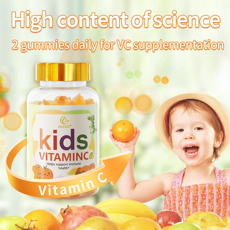 Mejores Vendedores de Nutrientes Esenciales para el Crecimiento Infantil 60 Cápsulas por Botella Gomas de Vitamina C para Adolescentes