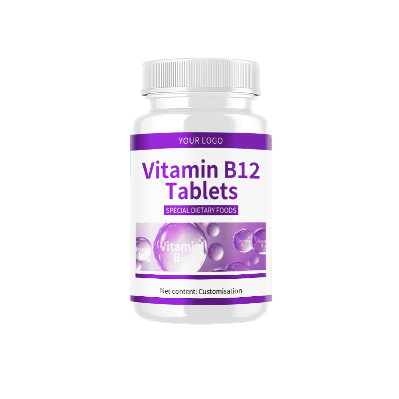 Píldoras de soporte cerebral y cardiovascular Folato Vitamina B12 Tabletas de energía para hombres