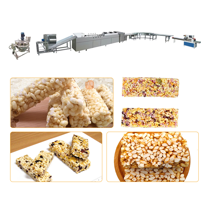 Producción de Barras de Snack - Desde la Formado, Corte, Recubrimiento y Enfriamiento