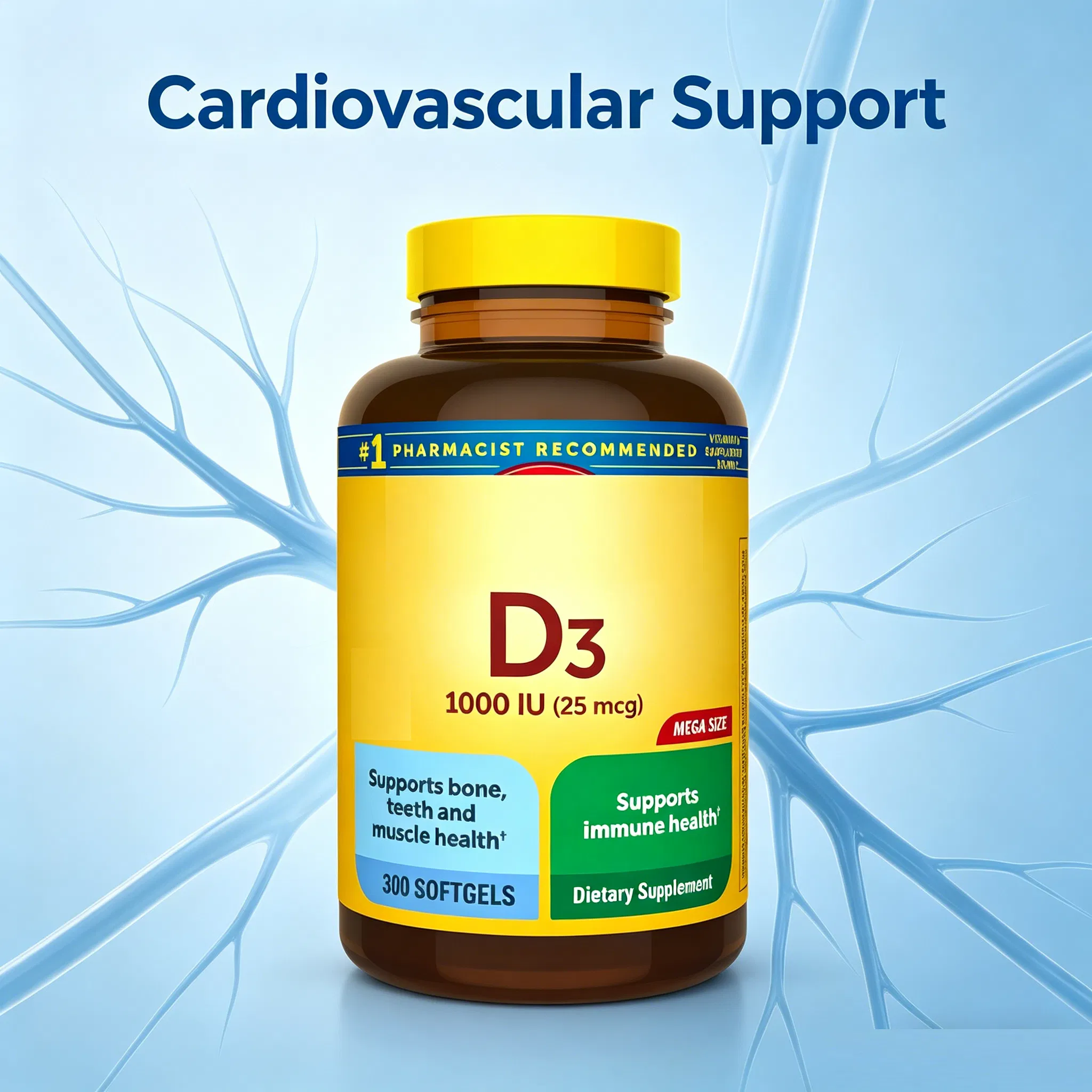 Cápsulas Blandas de Vitamina D3 y K2 para la Salud Ósea - Calidad ODM