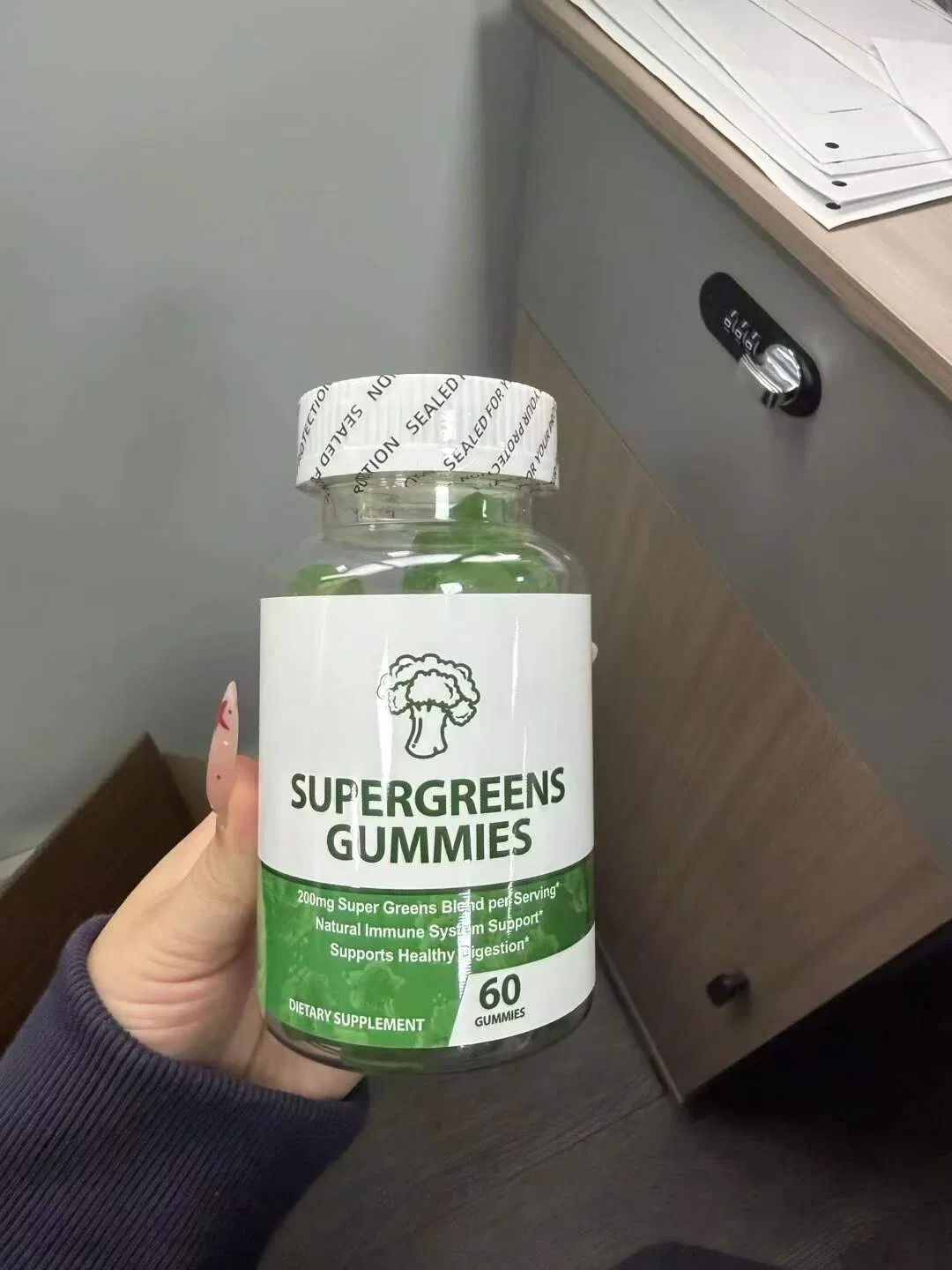 Gomitas de Supergreens - 200mg Superalimento rico en nutrientes para la inmunidad