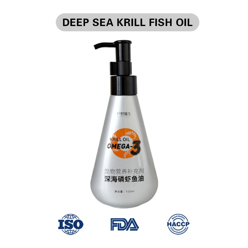 Cápsulas blandas de aceite de pescado de aguas profundas para mascotas (aptas para perros y gatos)