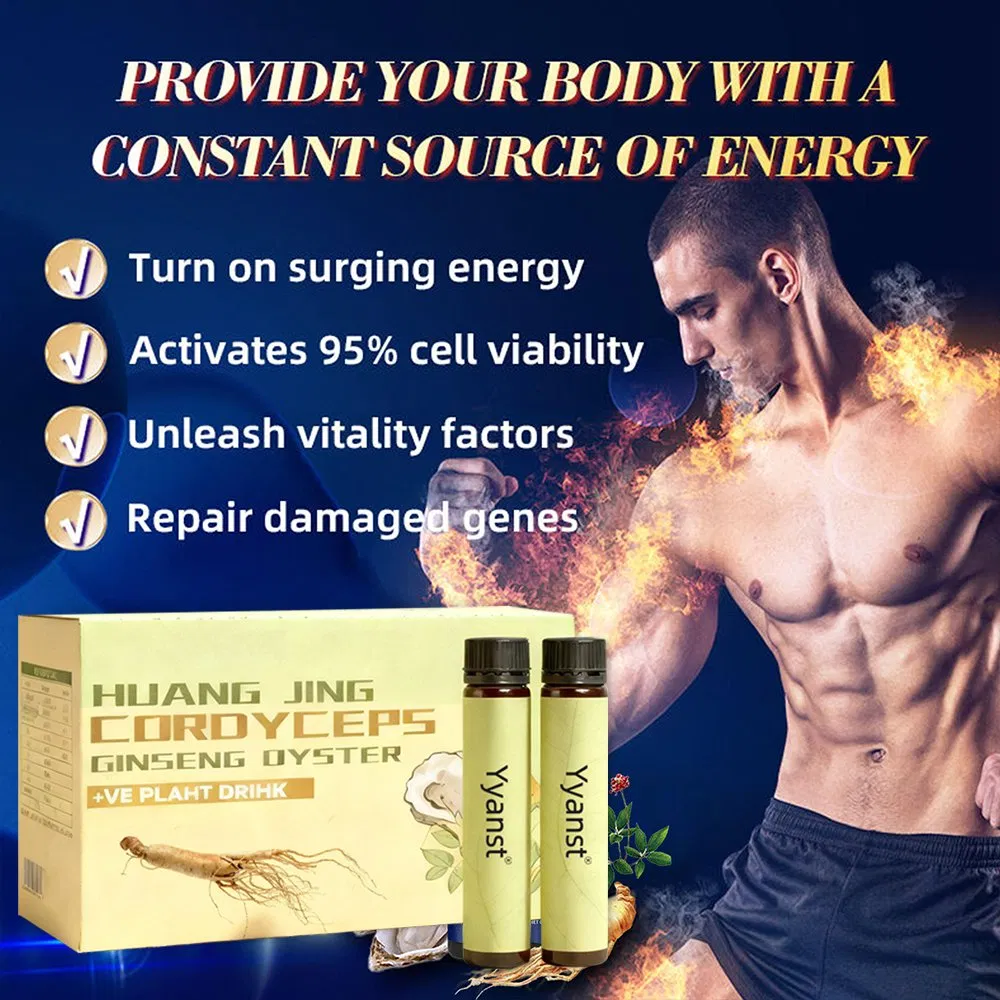 Soporte OEM/ODM Bebida de Maca para Hombres Gestión de Energía Empaque Personalizado