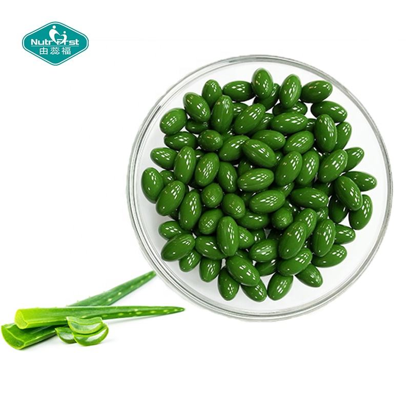 Suero hidratante facial para el cuidado de la piel, extracto orgánico de hojas de aloe vera, cápsulas suaves de vitamina E