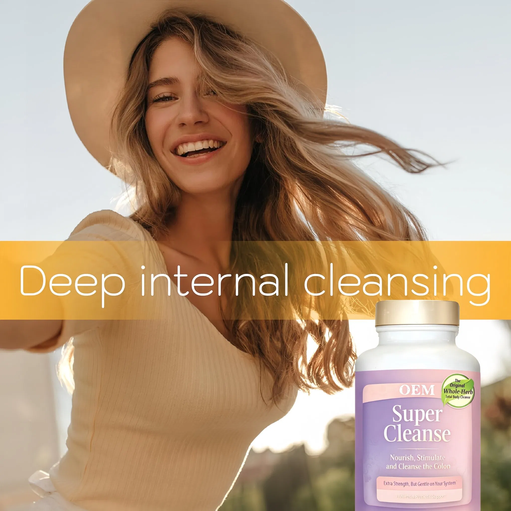 Tabletas Herbales Naturales OEM Apoyo a la Limpieza del Colon y Desintoxicación del Intestino