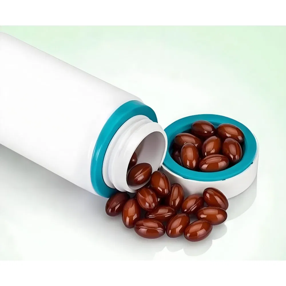 Cápsula blanda premium rellena de líquido con tecnología de construcción sin costuras de gelatina natural