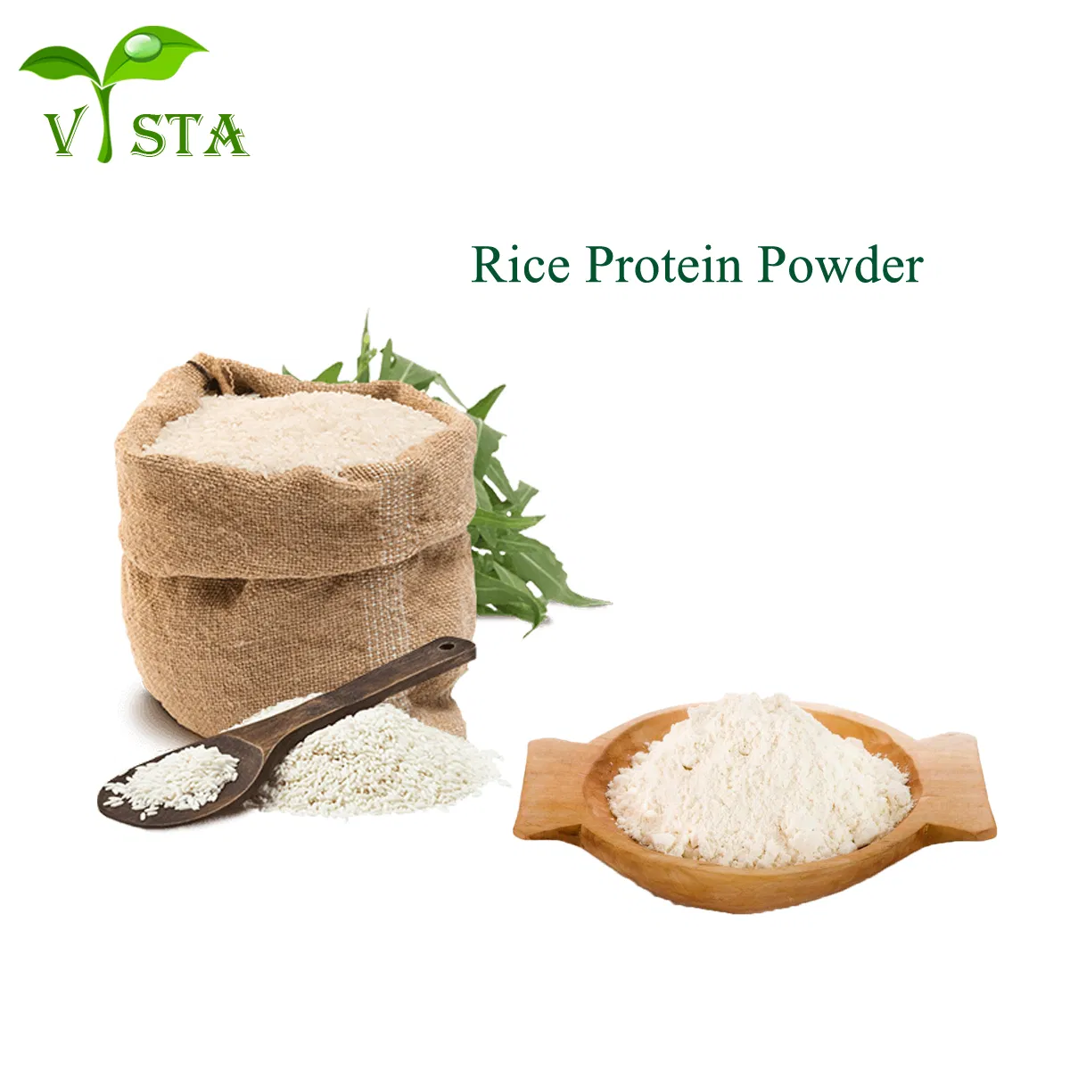Suministro de fábrica 100% Suplemento nutricional deportivo natural 80% Polvo de proteína de arroz