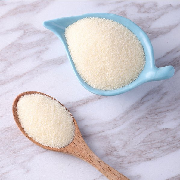 Polvo de gelatina comestible de grado alimenticio con alta viscosidad y transparencia, sin ningún olor. Adecuado para hacer gelatina de piel de cerdo, gelatina de carne, gelatina de frutas y sopa