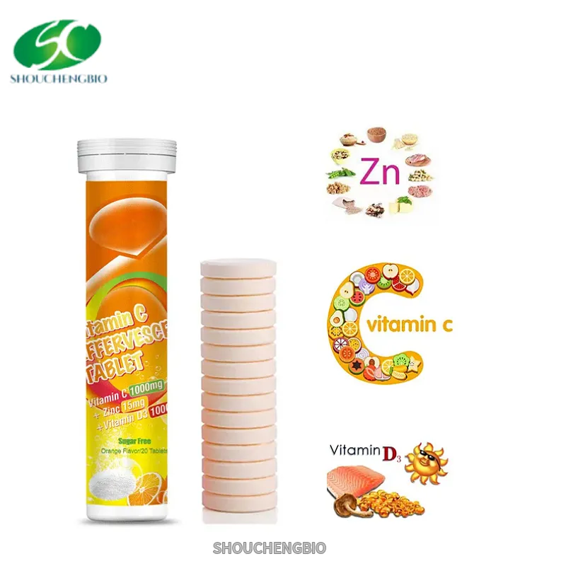 Tableta efervescente de vitamina C