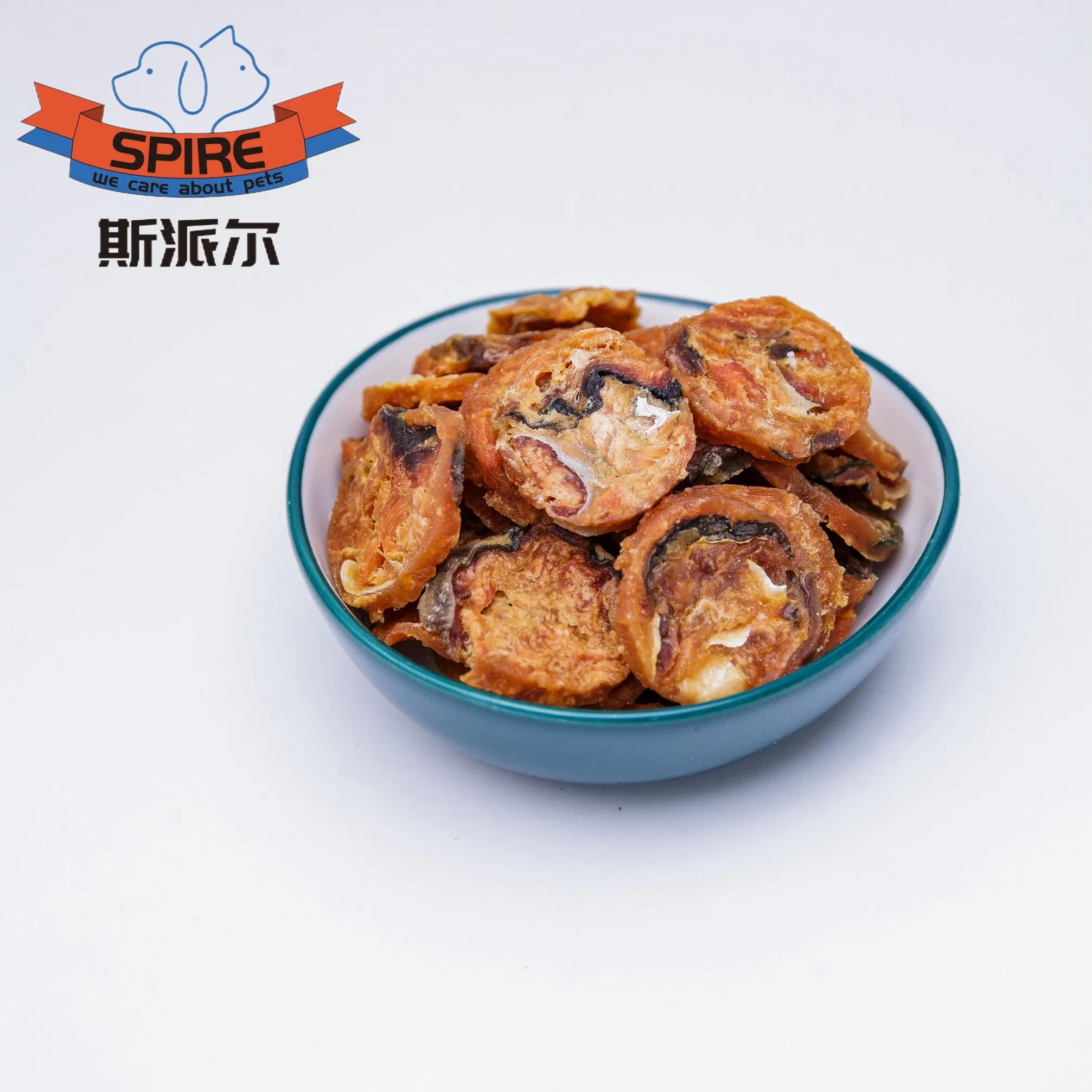 Chips de salmón al horno crujientes para perros, snack para entrenamiento y recompensa