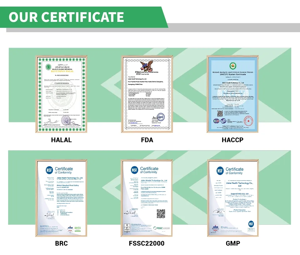 Certificaciones GMP HACCP