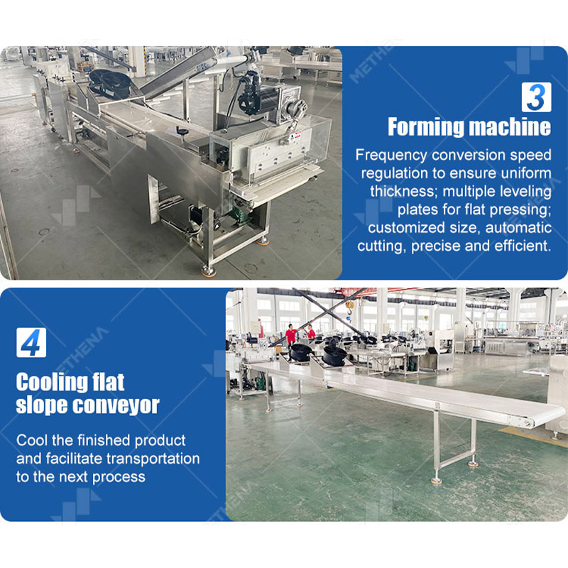 Equipo de procesamiento automatizado de barra de bocadillos para pequeñas empresas, energía, cacahuete caramelizado, proteína, barra de cereal para desayuno, barra de caramelo, línea de producción