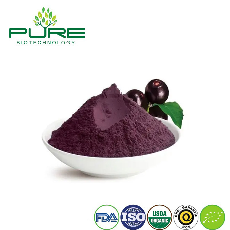 Polvo de baya de acai rico en nutrientes para tazones de batido saludables