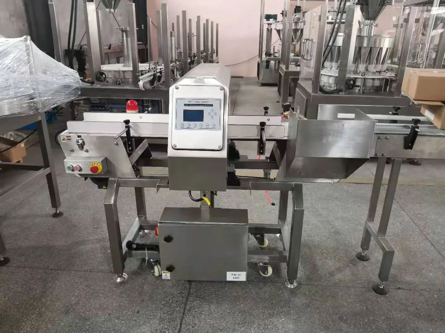Línea de máquina de llenado, pesaje y taponado de botellas de batido de comida