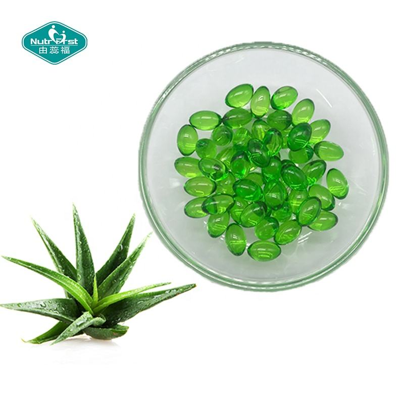 Suero hidratante facial para el cuidado de la piel, extracto orgánico de hojas de aloe vera, cápsulas suaves de vitamina E