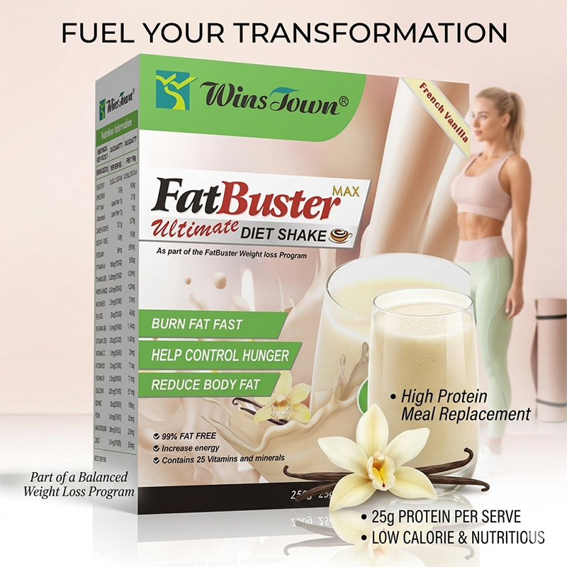 Batido de Reemplazo de Comida para Adelgazar en Polvo de Alta Proteína y Quema de Grasas