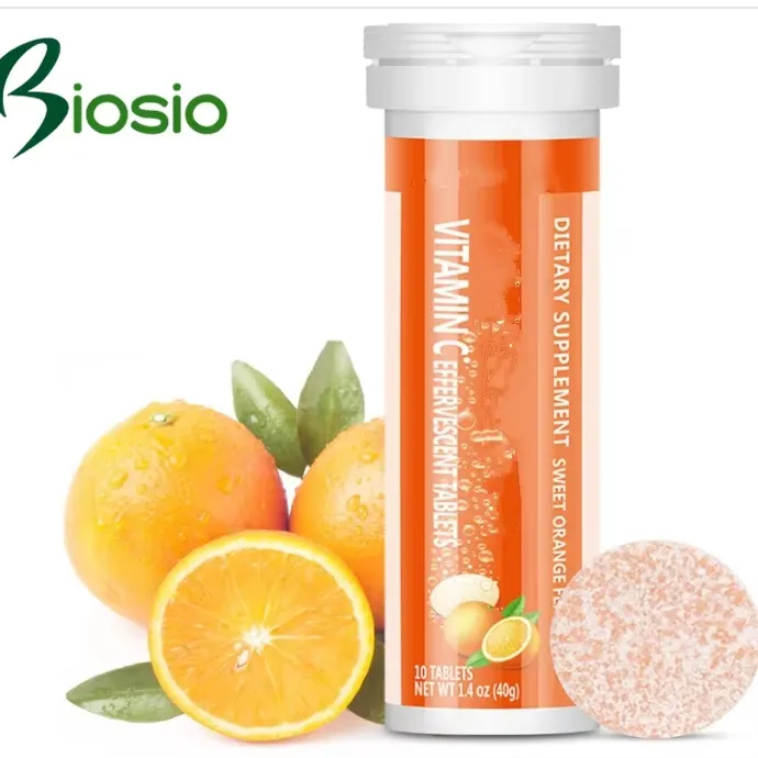 Suplemento Herbal Suplemento Alimenticio Suplemento de Vitaminas Tabletas Efervescentes de Vitamina C