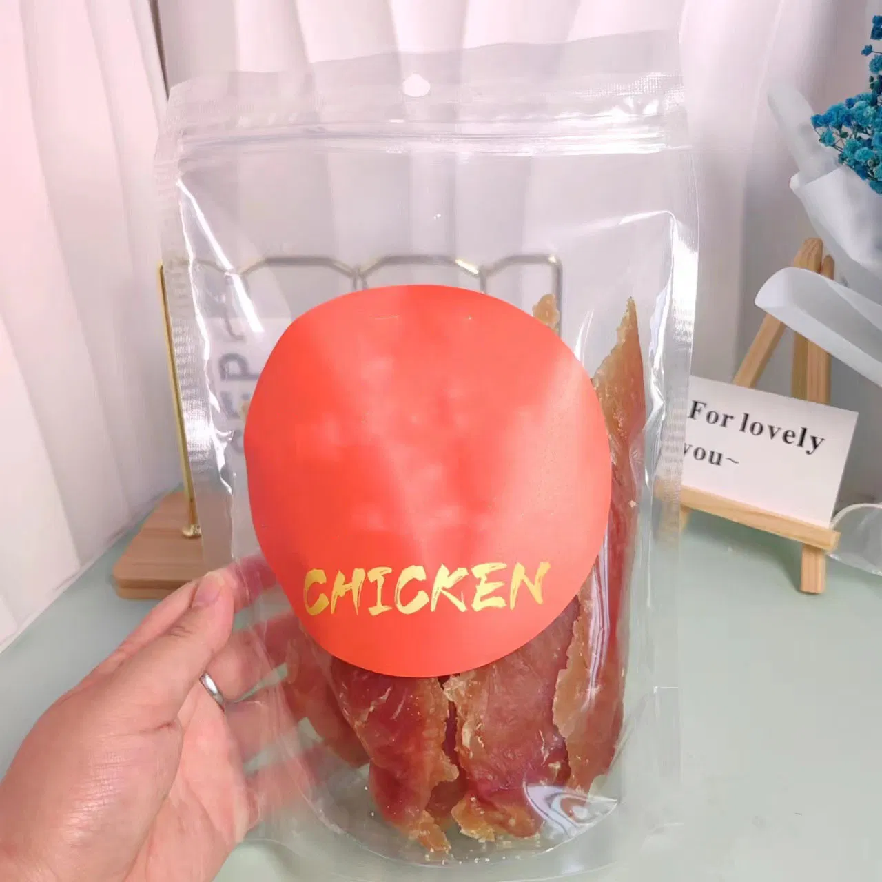 Galletas para perros y gatos, pechuga de pollo al horno, jerky de pollo, recompensa para entrenamiento