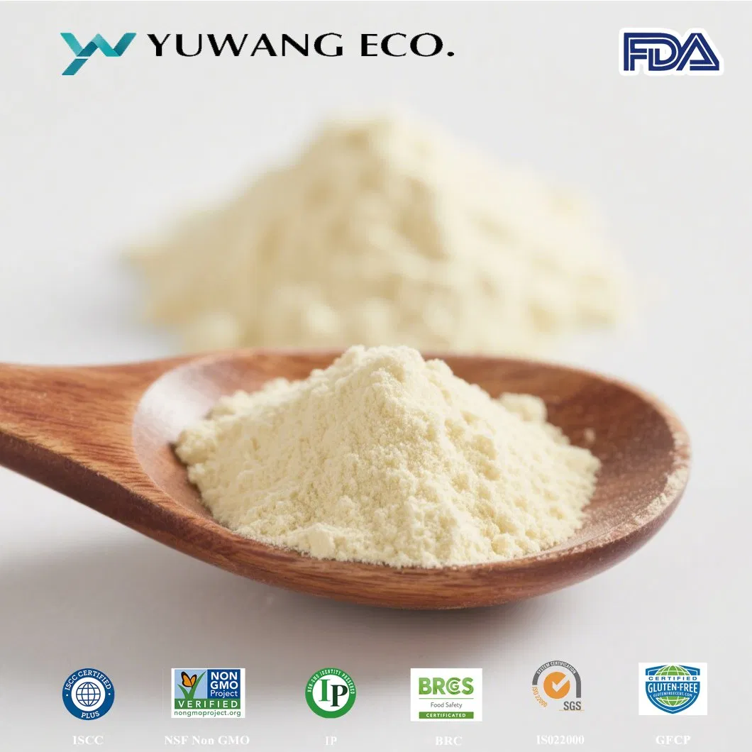 con certificación ISO 22000 fábrica de China proteína de soja no transgénica de alta dispersión en polvo para suplemento nutricional alimento saludable barra de proteína alta tasa de rendimiento