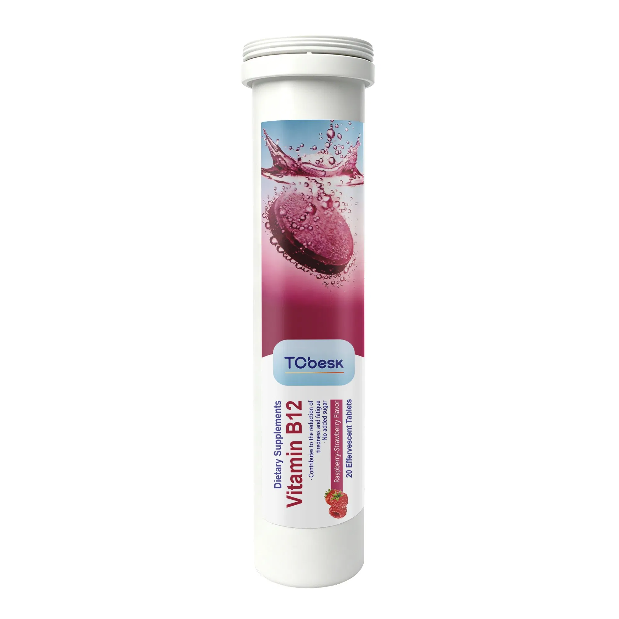 Suplemento Tcbesk Reduce el Cansancio y la Fatiga Vitamina B12 Tabletas Efervescentes