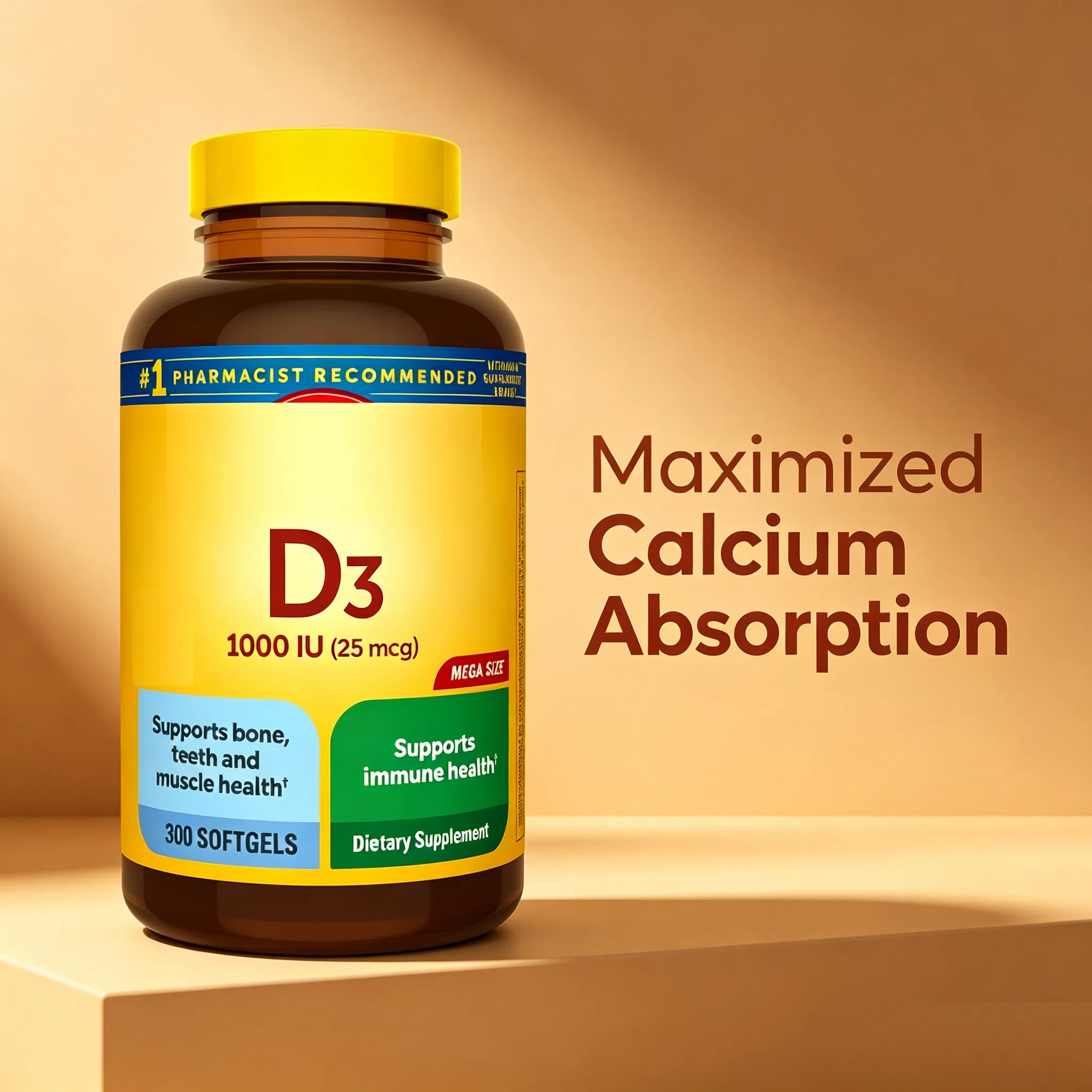 Cápsulas Blandas de Vitamina D3 y K2 - Soporte Inmunológico y Óseo ODM