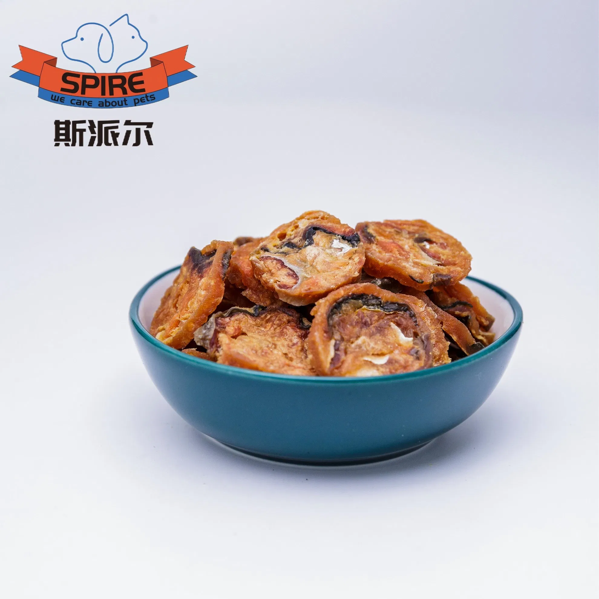 Chips de salmón al horno crujientes para perros, snack para entrenamiento y recompensa