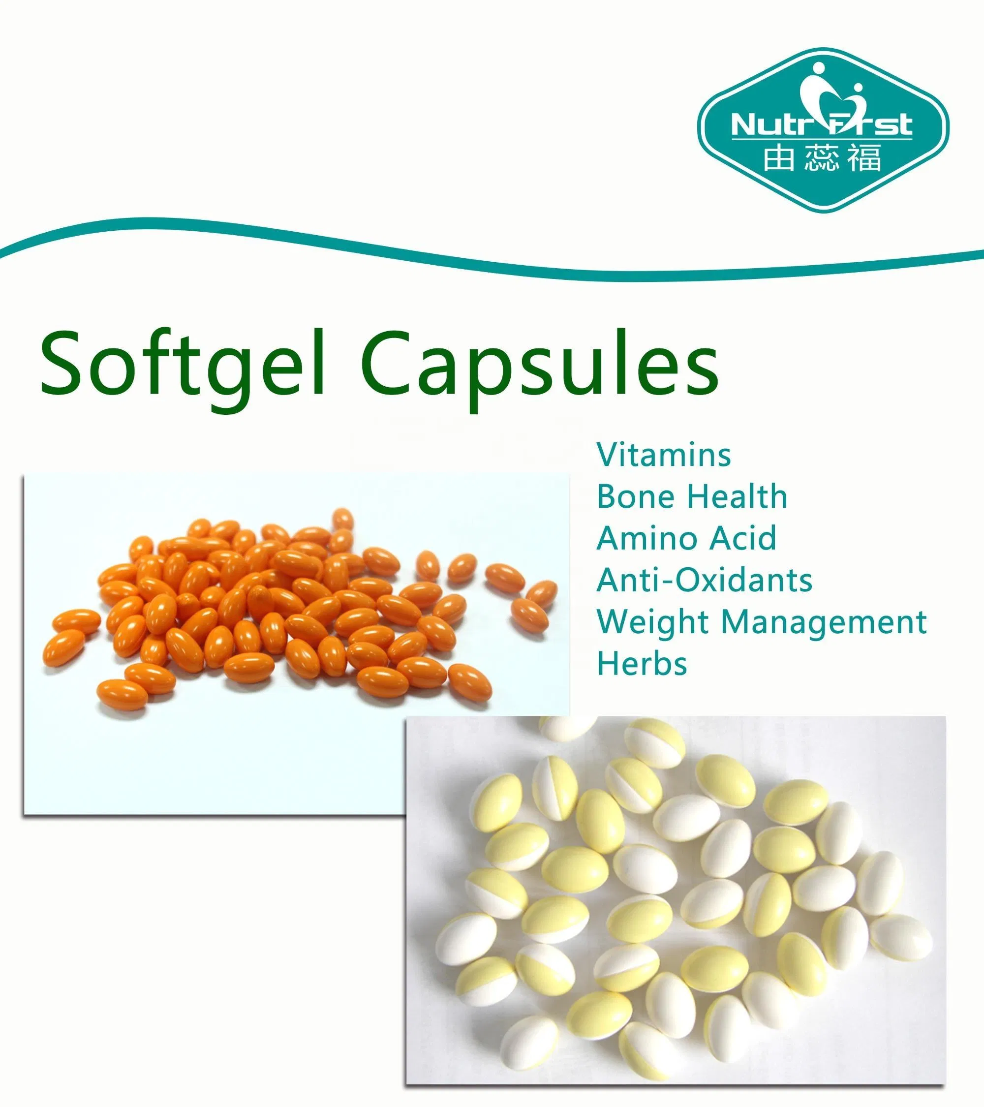 Suplemento de salud líquido de calcio en cápsulas blandas personalizadas Nutrifirst D3 Softgel Vd3