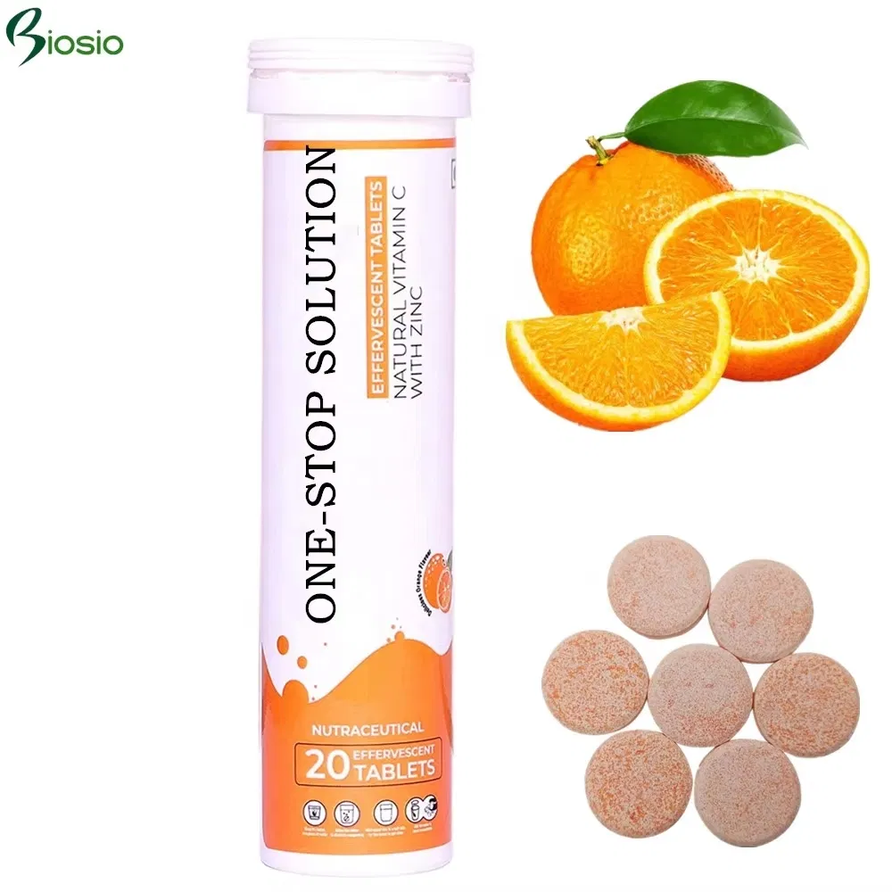 Suplemento Herbal Suplemento Alimenticio Suplemento de Vitaminas Tabletas Efervescentes de Vitamina C
