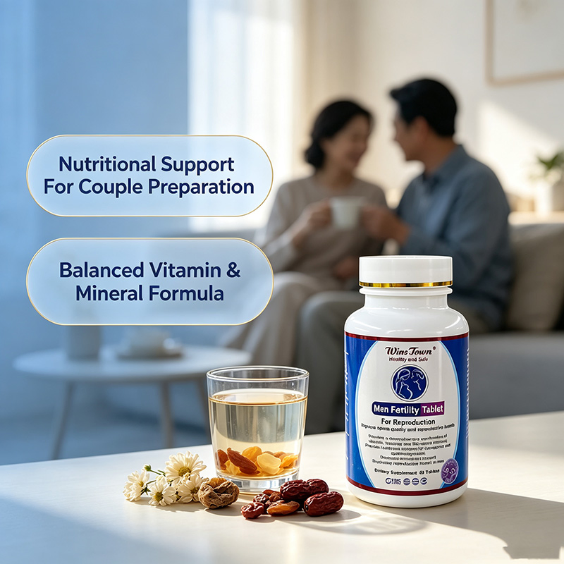 Natural Vitamin Herbal Tablets for Male Fertility Vitality Support