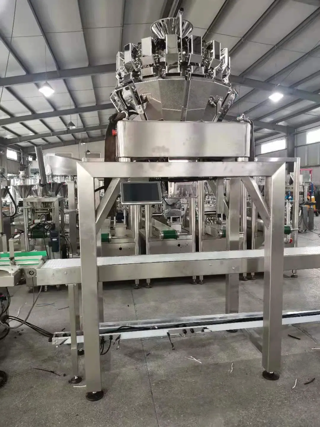 Línea de máquina de llenado, pesaje y taponado de botellas de batido de comida
