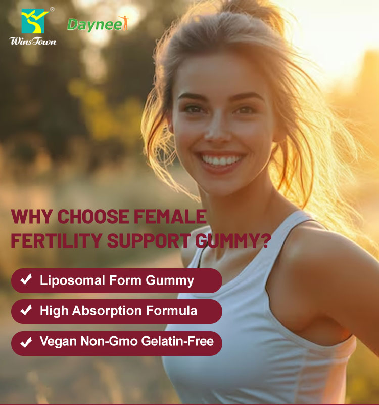 Gomitas de apoyo a la fertilidad femenina, ayuda para la concepción, equilibrio hormonal, nutrientes prenatales