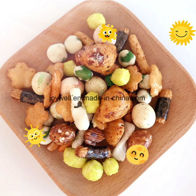 Galletas de arroz coloridas ricas en proteínas y nutrición, bocadillos saludables