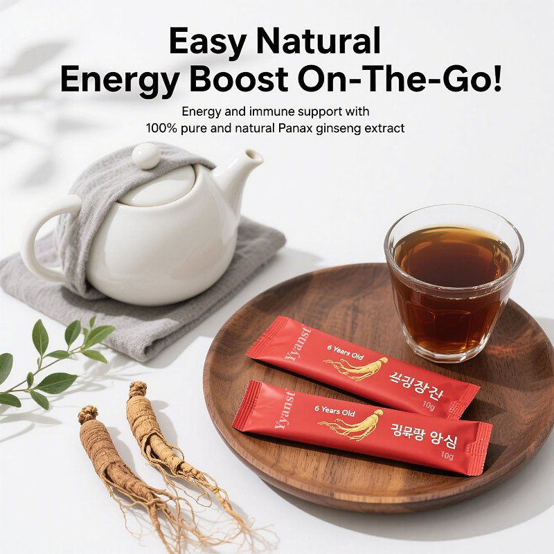 Bebida de Ginseng Rojo para Aumentar la Energía y Aumentar la Resistencia de Soporte Inmunológico OEM