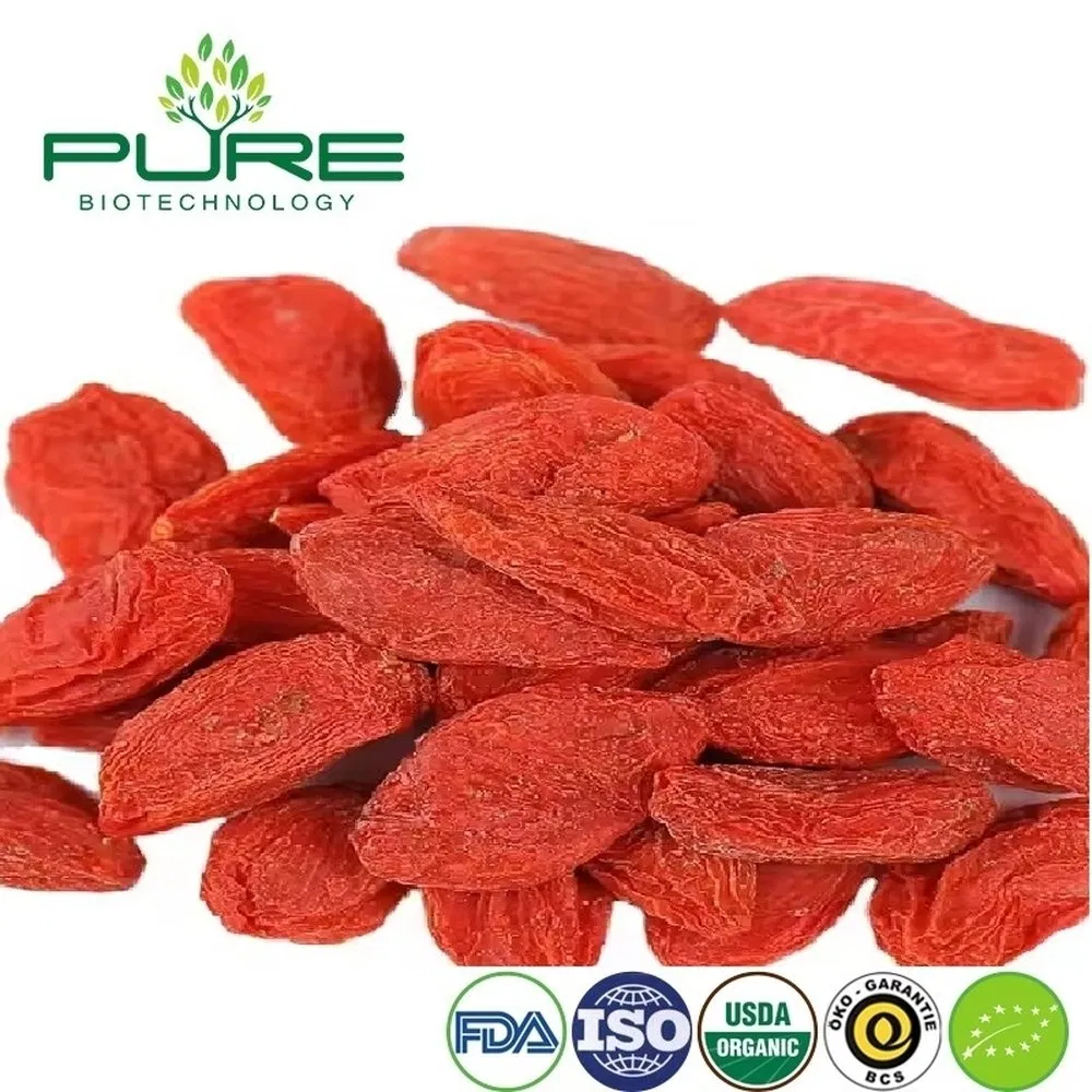 Paquetes de bocadillos de bayas de goji orgánicas para comedores escolares saludables