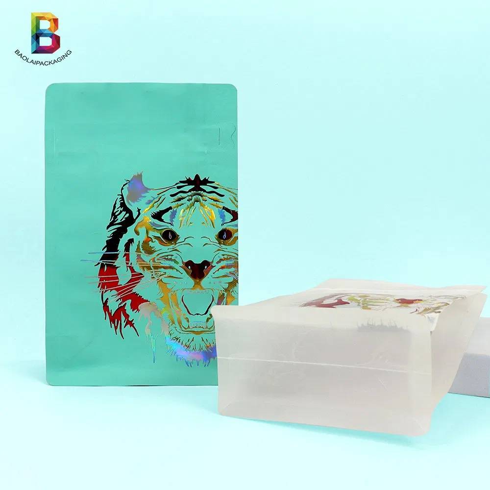 Bolsa Plana con Fondo Personalizada 200g 500g con Cierre para Empaque de Batido de Reemplazo de Comida