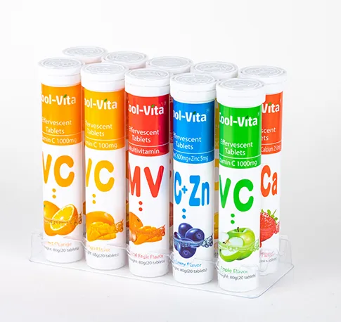 Suplemento nutricional efervescente de multivitaminas para niños que promueve el crecimiento y el desarrollo