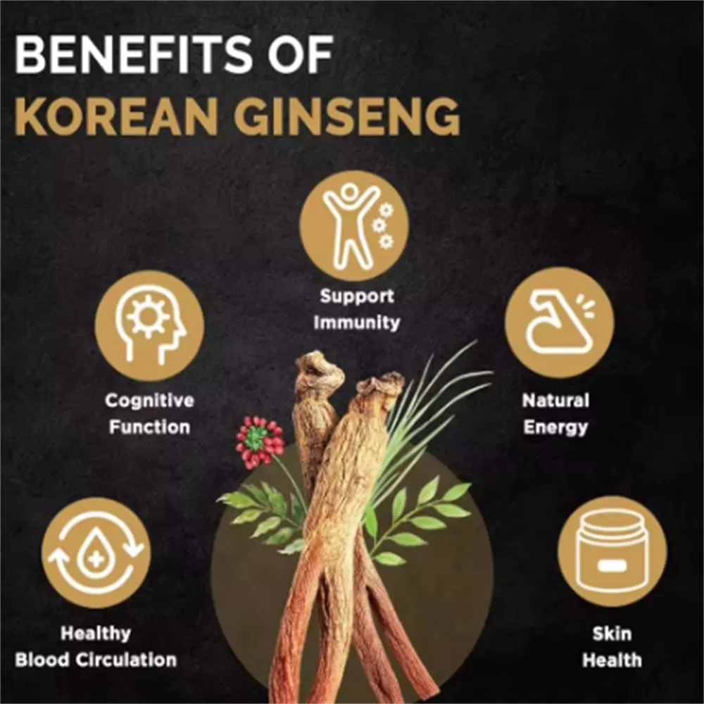 Bebida líquida oral de ginseng rojo coreano personalizada para mejorar la energía