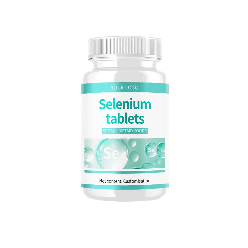 Suplementos herbales saludables y nutritivos de grado alimenticio personalizados por OEM, tabletas de vitamina selenio