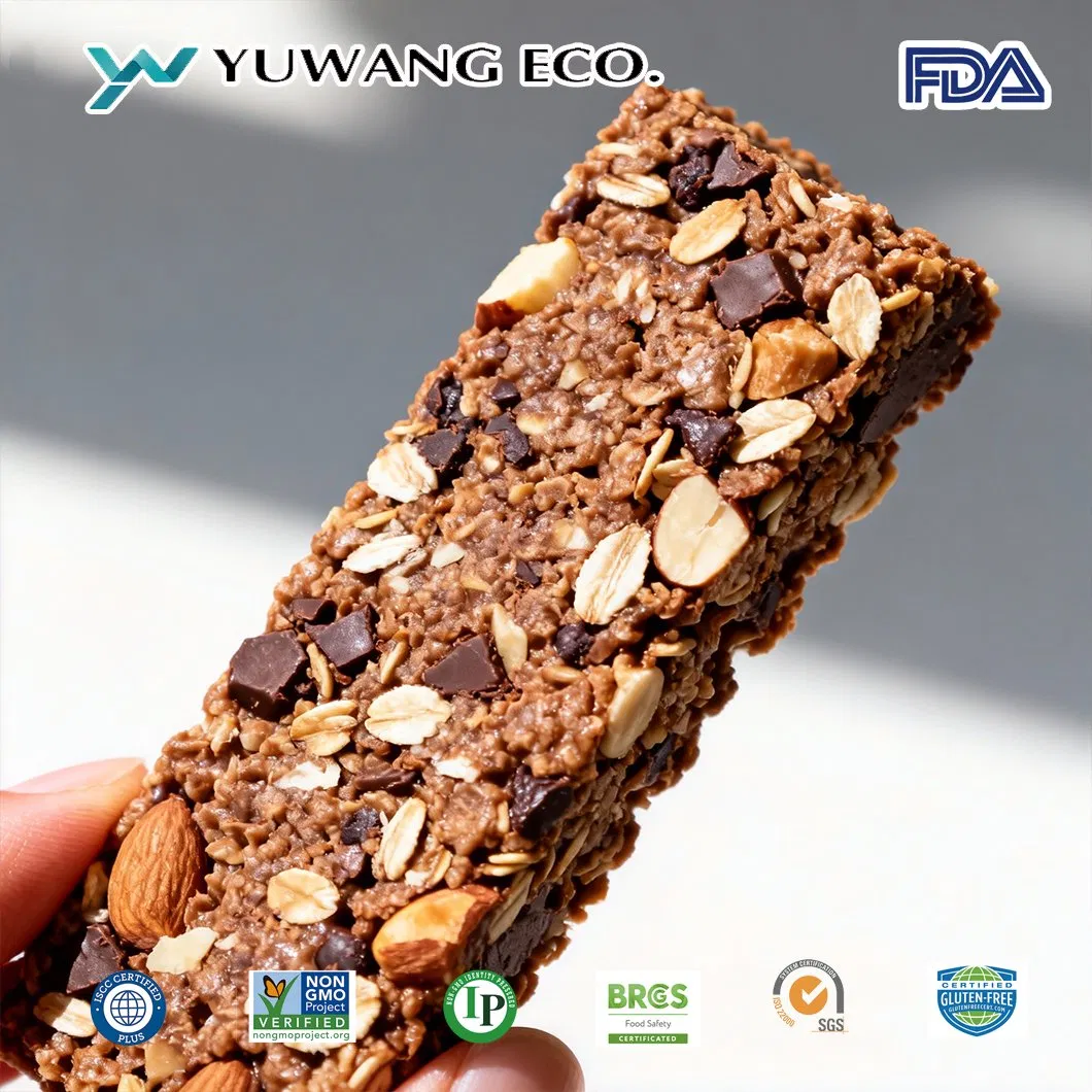 Formulación baja en azúcar y baja en calorías, proteína de soya específica y trazable para el desarrollo de barras energéticas para el manejo del peso, alta tasa de rendimiento, alta funcionalidad