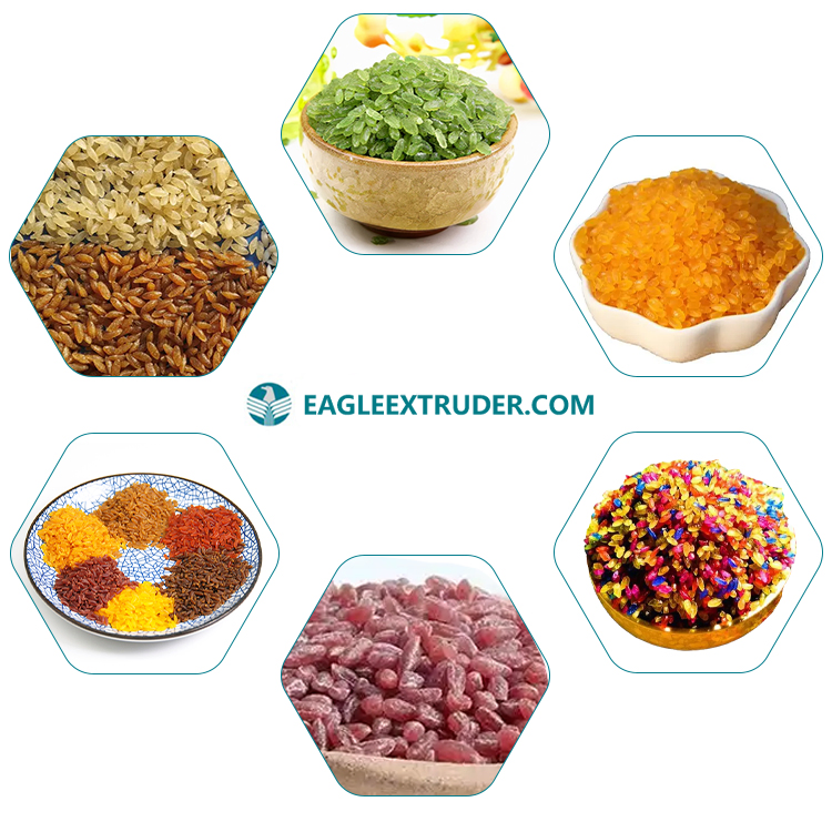 Máquina de fabricación de arroz artificial Línea de procesamiento de arroz nutricional de Jinan Eagle China
