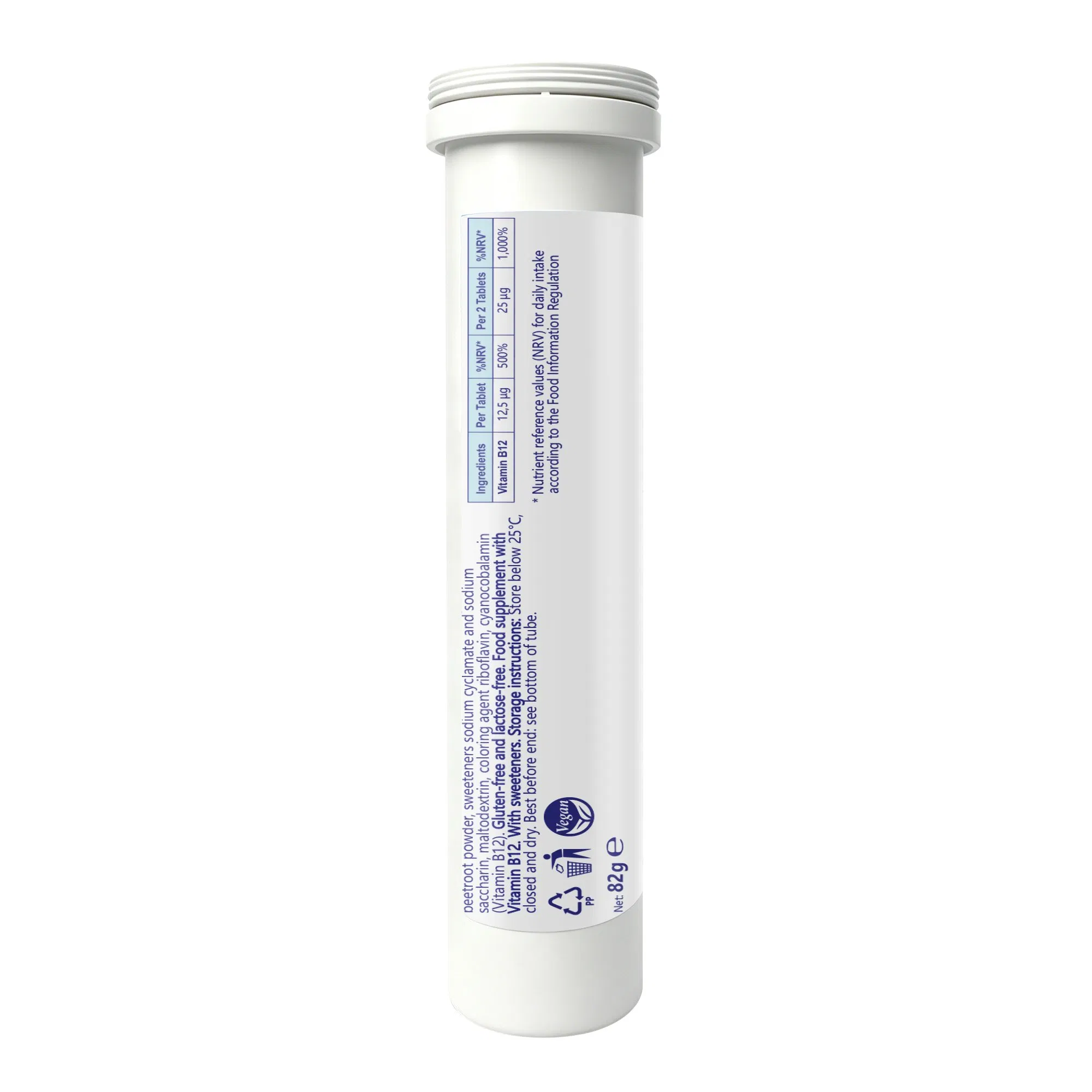 Suplemento Tcbesk Reduce el Cansancio y la Fatiga Vitamina B12 Tabletas Efervescentes
