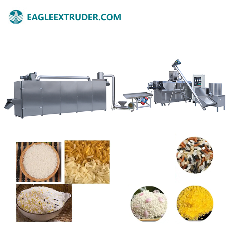 Máquina de fabricación de arroz artificial Línea de procesamiento de arroz nutricional de Jinan Eagle China